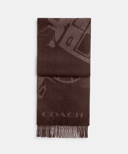 COACH（コーチ）の「ホース アンド キャリッジ カシミヤ マフラー