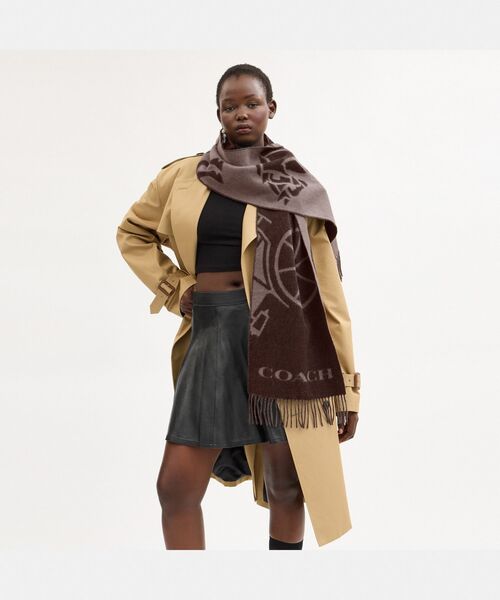 COACH（コーチ）の「ホース アンド キャリッジ カシミヤ マフラー