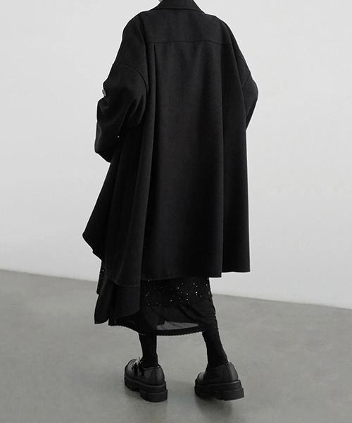 chuclla(チュクラ)の「【CHENTAITAI】 ベルトスリーブショートコート CTW25a018(その他アウター・レディース・グレー/ブラック・S)」の9枚目の写真