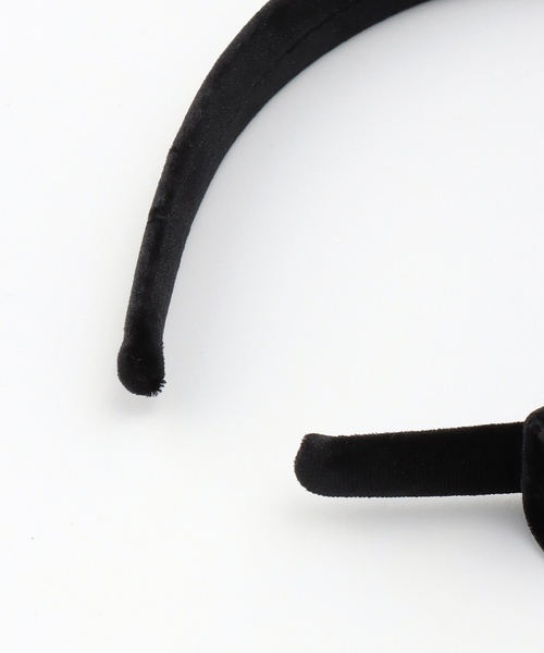 mezzo piano Junior(メゾピアノジュニア)の「リボン&パールカチューシャ♪(その他ヘアアクセサリー・キッズ・ブラック・F)」の4枚目の写真