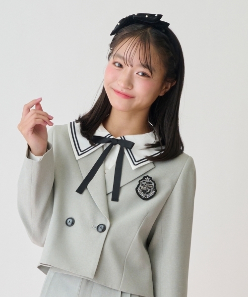 mezzo piano Junior（メゾピアノジュニア）の「リボン＆パールカチューシャ♪（その他ヘアアクセサリー・キッズ・ブラック・F）」の8枚目の写真