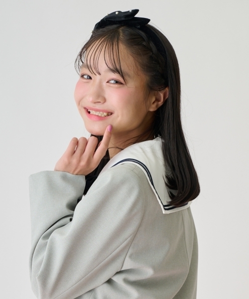 mezzo piano Junior（メゾピアノジュニア）の「リボン＆パールカチューシャ♪（その他ヘアアクセサリー・キッズ・ブラック・F）」の9枚目の写真