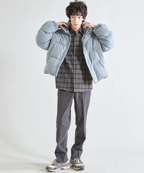 UNION STATION(ユニオンステーション)の「ビーガンスウェード中綿ブルゾン(ブルゾン・メンズ・ベージュ/ブラック/ブルー・M/L)」の10枚目の写真