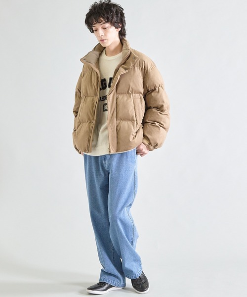 UNION STATION(ユニオンステーション)の「ビーガンスウェード中綿ブルゾン(ブルゾン・メンズ・ベージュ/ブラック/ブルー・M/L)」の4枚目の写真