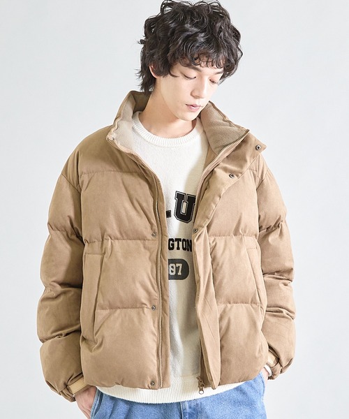 UNION STATION(ユニオンステーション)の「ビーガンスウェード中綿ブルゾン(ブルゾン・メンズ・ベージュ/ブラック/ブルー・M/L)」の21枚目の写真