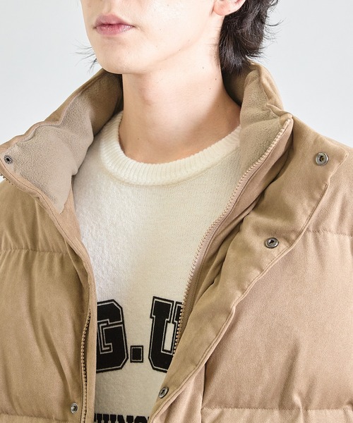 UNION STATION(ユニオンステーション)の「ビーガンスウェード中綿ブルゾン(ブルゾン・メンズ・ベージュ/ブラック/ブルー・M/L)」の5枚目の写真