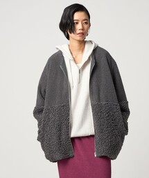 CITEN | <CITEN>ボア切り替えライトブルゾン(その他アウター)