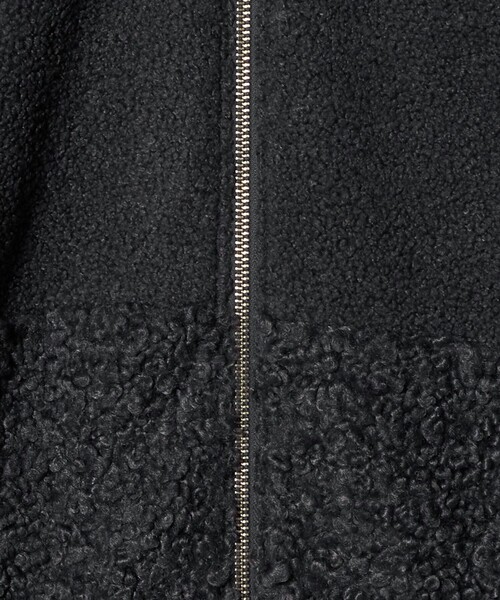 CITEN（シテン）の「＜CITEN＞ボア切り替えライトブルゾン（その他アウター・レディース・オフホワイト/ダークグレー・S/M）」の17枚目の写真