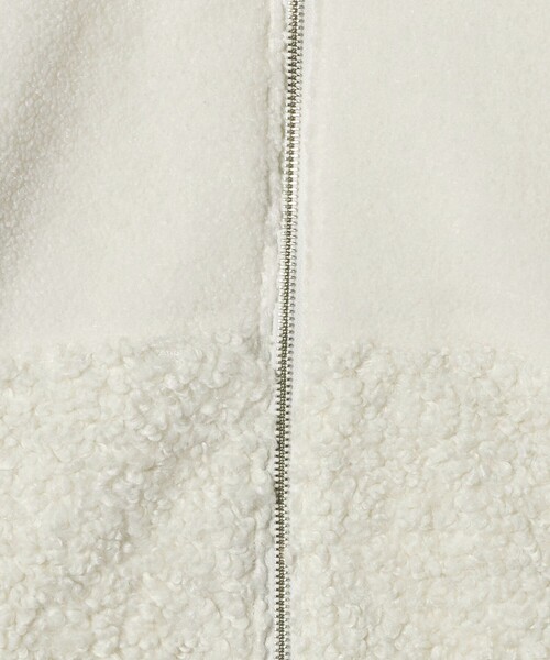 CITEN（シテン）の「＜CITEN＞ボア切り替えライトブルゾン（その他アウター・レディース・オフホワイト/ダークグレー・S/M）」の22枚目の写真