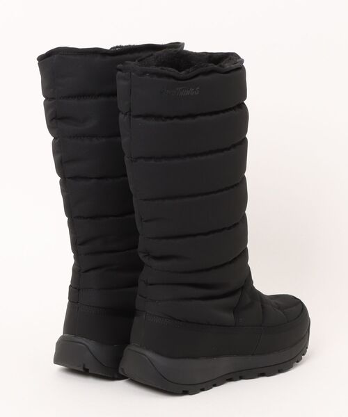 WILD THINGS(ワイルドシングス)の「WILD THINGS ワイルドシングス レディース ボア付きウィンターブーツ【防水/滑りにくい/ガラス繊維配合ソール/熱反射保温/幅広3E】 250005(ブーツ・レディース・ブラック×ブラック・23.0cm/24.0cm/25.0cm)」の2枚目の写真