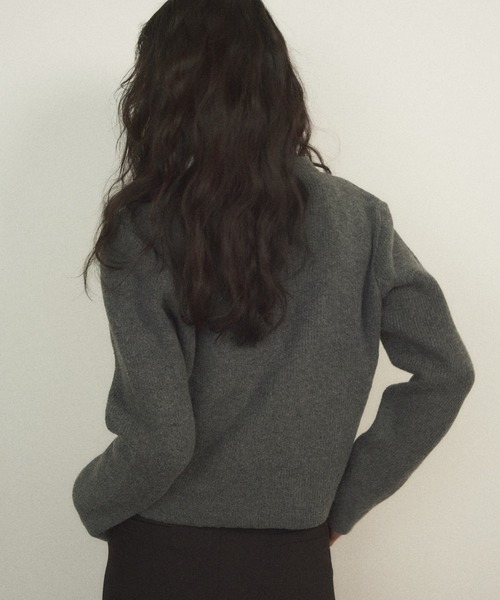 Shelly island（シェリーアイランド）の「ゴールドボタンニットカーディガン（カーディガン/ボレロ・レディース・ホワイト/グレー/ブラック・FREE）」の18枚目の写真