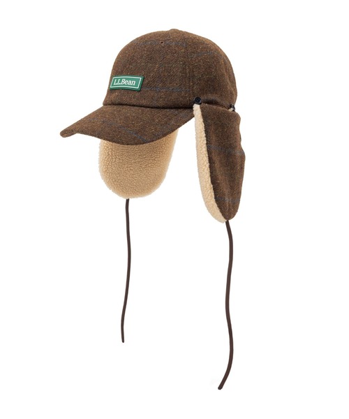 L.L.Bean(エルエルビーン)の「ツイード・デタッチャブル・フラップ・キャップ(キャップ・メンズ・ブラウン/グリーン・LARGE)」の15枚目の写真