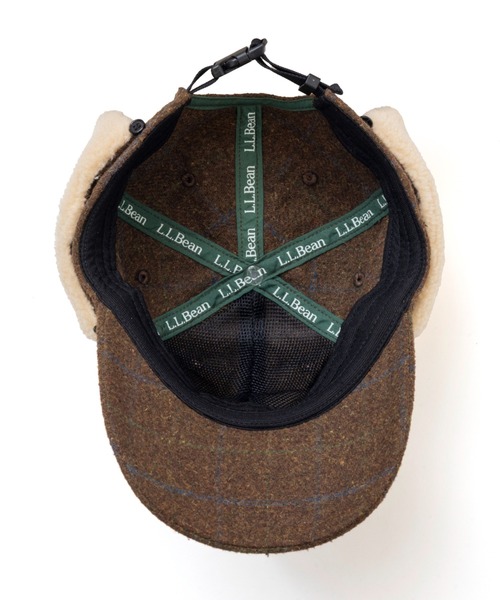L.L.Bean(エルエルビーン)の「ツイード・デタッチャブル・フラップ・キャップ(キャップ・メンズ・ブラウン/グリーン・LARGE)」の10枚目の写真