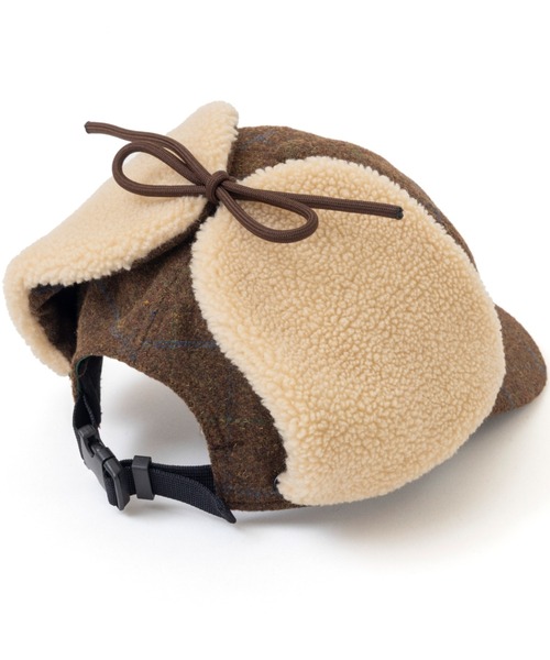 L.L.Bean(エルエルビーン)の「ツイード・デタッチャブル・フラップ・キャップ(キャップ・メンズ・ブラウン/グリーン・LARGE)」の11枚目の写真