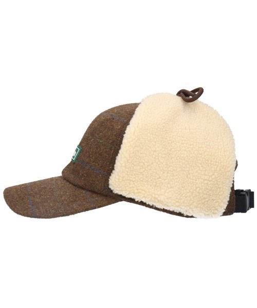 L.L.Bean(エルエルビーン)の「ツイード・デタッチャブル・フラップ・キャップ(キャップ・メンズ・ブラウン/グリーン・LARGE)」の7枚目の写真