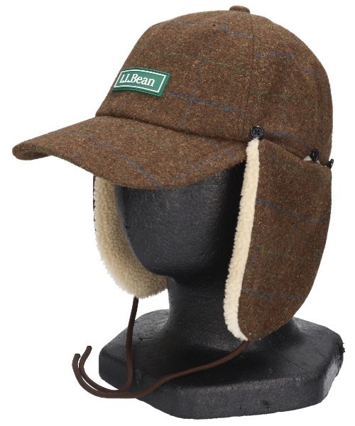 L.L.Bean(エルエルビーン)の「ツイード・デタッチャブル・フラップ・キャップ(キャップ・メンズ・ブラウン/グリーン・LARGE)」の17枚目の写真