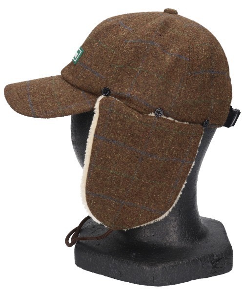 L.L.Bean(エルエルビーン)の「ツイード・デタッチャブル・フラップ・キャップ(キャップ・メンズ・ブラウン/グリーン・LARGE)」の18枚目の写真