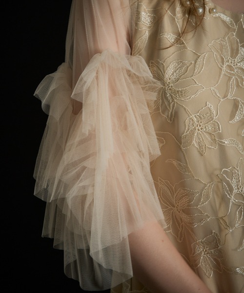 Pearl motif embroidery dress（ドレス）｜LE'RURE（リルアー）の