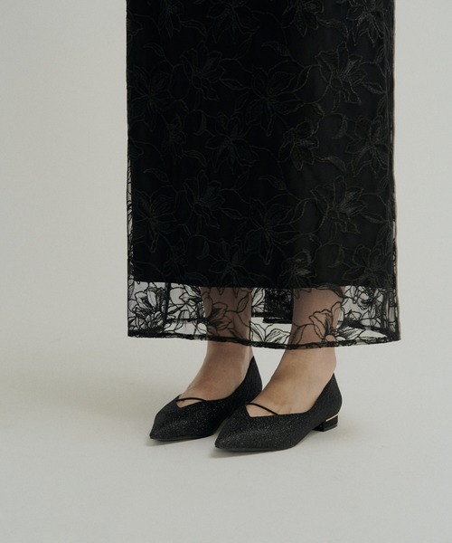 LE'RURE（リルアー）の「Pearl motif embroidery dress（ドレス）」 - WEAR