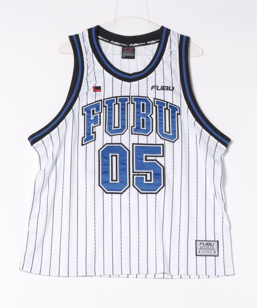 FUBU（ フブ）の「【FUBU/フブ】Basketball Tank Top（タンクトップ・メンズ・ブラック/ミント/ホワイト・XXL/XL/L/M）」の2枚目の写真