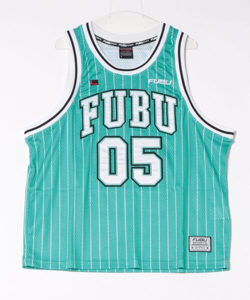 FUBU（ フブ）の「【FUBU/フブ】Basketball Tank Top（タンクトップ・メンズ・ブラック/ミント/ホワイト・XXL/XL/L/M）」の3枚目の写真