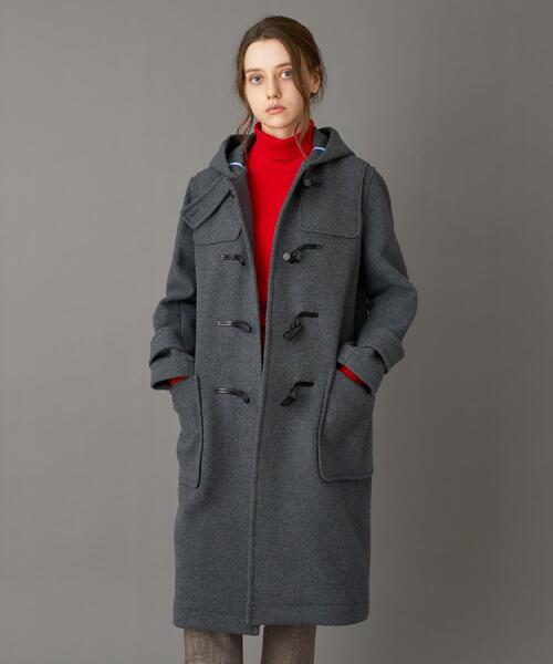 DRESSTERIOR（ドレステリア）の「Superfineリサイクルメルトンダッフルコート（ダッフルコート・レディース・ライトブルー/ダークグレー・38/36/34）」の14枚目の写真