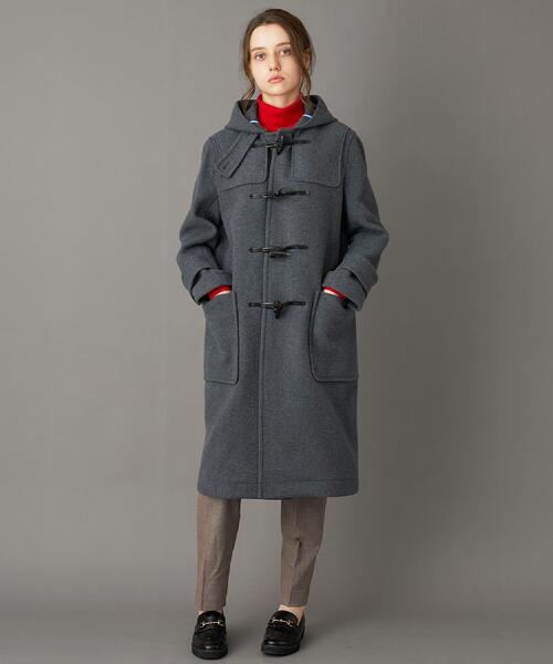 DRESSTERIOR（ドレステリア）の「Superfineリサイクルメルトンダッフルコート（ダッフルコート・レディース・ライトブルー/ダークグレー・38/36/34）」の18枚目の写真