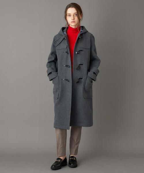 セール】Superfineリサイクルメルトンダッフルコート（ダッフルコート