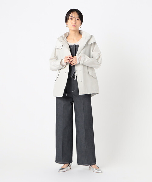 K.T KIYOKO TAKASE（キヨコタカセ）の「コットンナイロングログラン撥水加工 アノラックブルゾン（ブルゾン・レディース・ブラック・9号）」の2枚目の写真