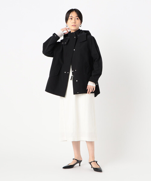 K.T KIYOKO TAKASE（キヨコタカセ）の「コットンナイロングログラン撥水加工 アノラックブルゾン（ブルゾン・レディース・ブラック・9号）」の6枚目の写真