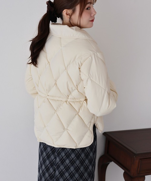 セール】ファー襟キルティングジャケット（ダウンジャケット/コート