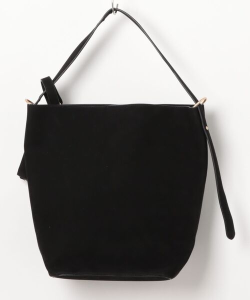 GENERAL IDEA（ジェネラルアイデア）の「【GENERAL IDEA】ポーチ付きワンショルダーバッグ / WOMAN ECO SUEDE SHOULDER BAG（ショルダーバッグ・レディース・カーキ/ブラック・FREE）」の5枚目の写真