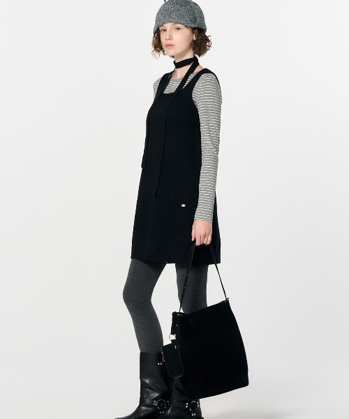 GENERAL IDEA（ジェネラルアイデア）の「【GENERAL IDEA】ポーチ付きワンショルダーバッグ / WOMAN ECO SUEDE SHOULDER BAG（ショルダーバッグ・レディース・カーキ/ブラック・FREE）」の9枚目の写真