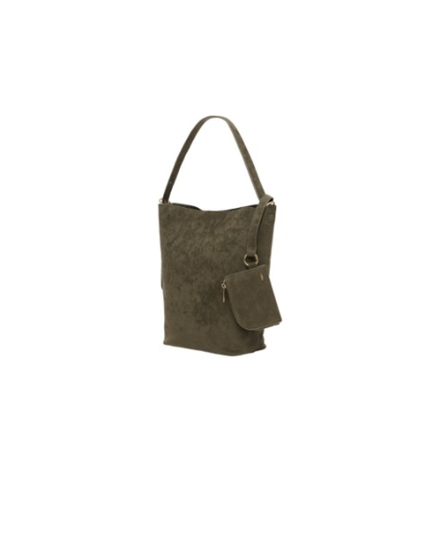 GENERAL IDEA（ジェネラルアイデア）の「【GENERAL IDEA】ポーチ付きワンショルダーバッグ / WOMAN ECO SUEDE SHOULDER BAG（ショルダーバッグ・レディース・カーキ/ブラック・FREE）」の20枚目の写真