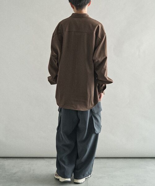 CRAFT STANDARD BOUTIQUE(クラフトスタンダードブティック)の「ダブルジョーゼットカーゴスラックス(その他パンツ・メンズ・ブラウン/チャコールグレー/ブラック・L/M/XL)」の22枚目の写真