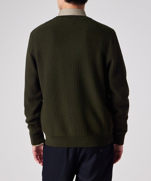 マルチカラーリブ クルーネックニット / 253401 547Z（ニット/セーター