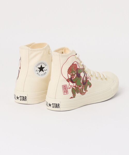 CONVERSE(コンバース)の「CONVERSE コンバース AS FUJINRAIJIN HI オールスター フウジンライジン HI 31316661 OFF WHITE(スニーカー・メンズ・ホワイト・4/4h/5/5h/6h/7/7h/8/8h/9/9h/10h/11h)」の1枚目の写真