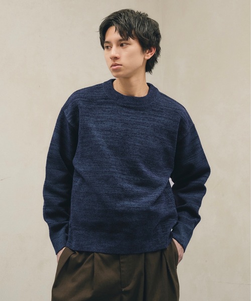 セール】Soft Chenille Pullover Knit / モールヤーンクルーネック
