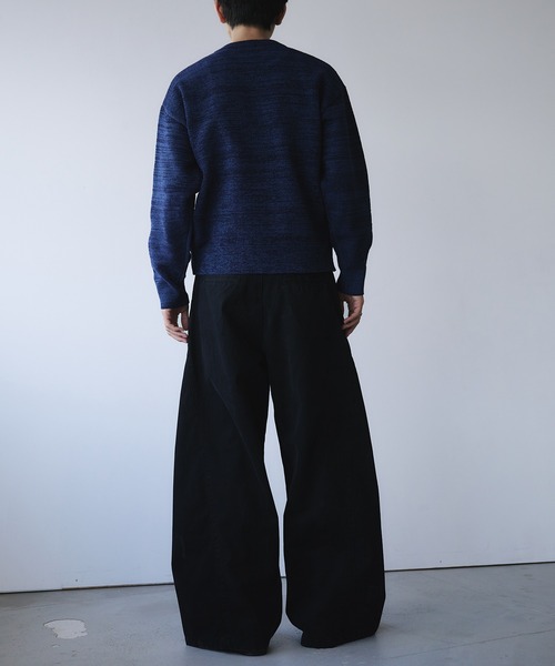 Adoon plain(アドーンプレーン)の「Soft Chenille Pullover Knit / モールヤーンクルーネックニット(ニット/セーター・メンズ・ブラック/ネイビー/ボルドー・MEDIUM/LARGE)」の20枚目の写真