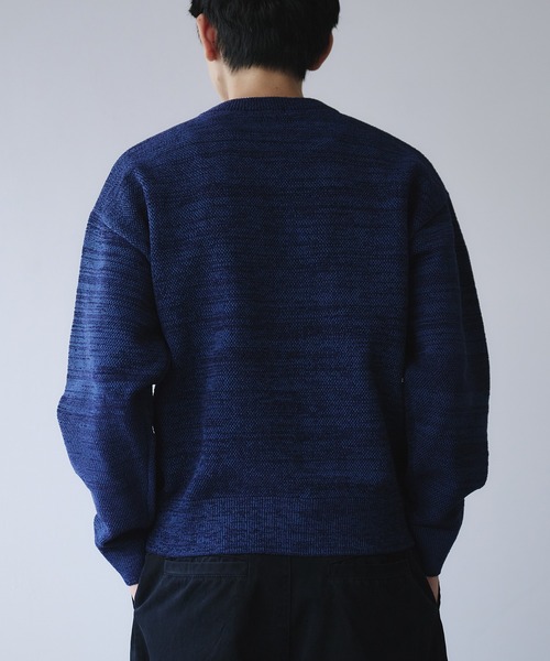 Adoon plain(アドーンプレーン)の「Soft Chenille Pullover Knit / モールヤーンクルーネックニット(ニット/セーター・メンズ・ブラック/ネイビー/ボルドー・MEDIUM/LARGE)」の13枚目の写真