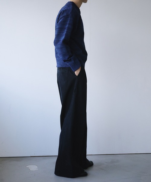 Adoon plain(アドーンプレーン)の「Soft Chenille Pullover Knit / モールヤーンクルーネックニット(ニット/セーター・メンズ・ブラック/ネイビー/ボルドー・MEDIUM/LARGE)」の21枚目の写真