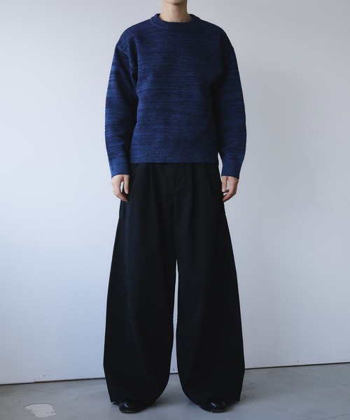 Adoon plain(アドーンプレーン)の「Soft Chenille Pullover Knit / モールヤーンクルーネックニット(ニット/セーター・メンズ・ブラック/ネイビー/ボルドー・MEDIUM/LARGE)」の22枚目の写真