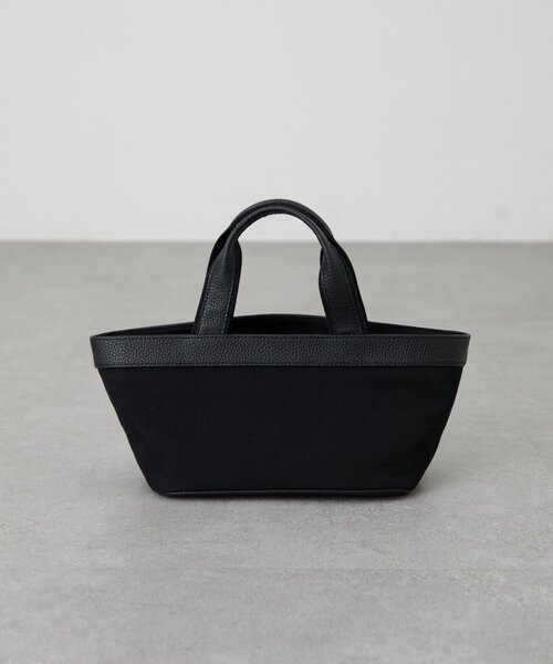 セール】《NOTHING WRITTEN》レザーコンビキャンバスミニトートバッグ