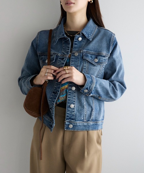 定番】ジャストフィット デニムジャケット（デニムジャケット