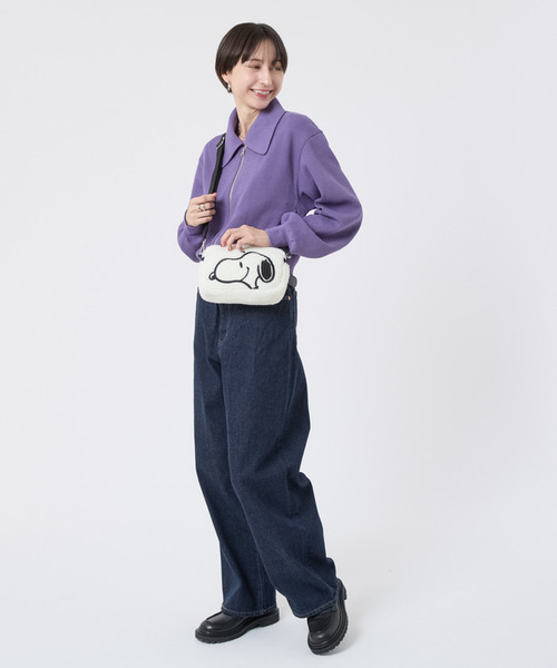 LeSportsac(レスポートサック)の「E/W MOBILE CROSSBODY コージースヌーピーW(ショルダーバッグ・レディース・ホワイト・FREE)」の2枚目の写真