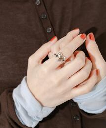 SMELLY | ヴィンテージチックメタルハートリング(リング)