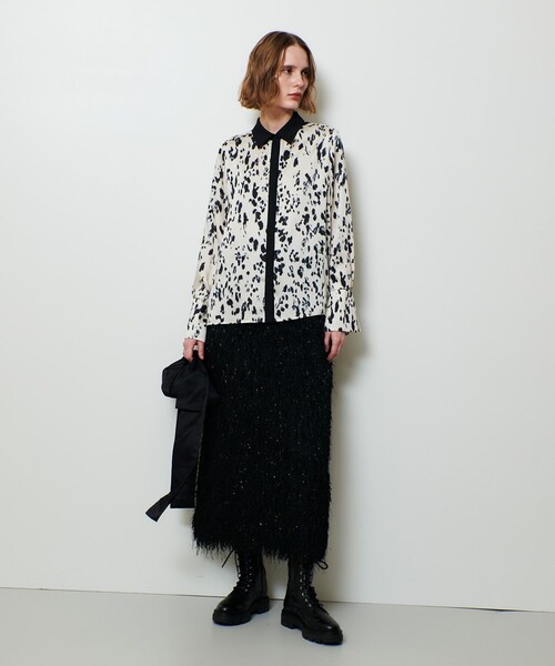 allureville（アルアバイル）の「OFFICINAバックプリーツブラウス（シャツ/ブラウス・レディース・アイボリー・2）」の5枚目の写真