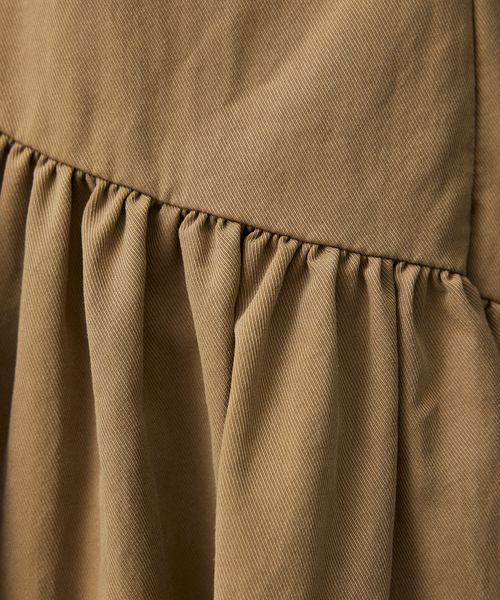 Rouge vif la cle（ルージュヴィフラクレ）の「【Le Melange/ル・メランジュ】テンセルナイロンツイルスカート / セットアップ着用可能【WEB限定】（スカート・レディース・オフホワイト/キャメル・フリー）」の14枚目の写真