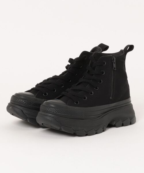 CONVERSE(コンバース)の「【CONVERSE】コンバース ALL STAR TREKWAVE Z HI(オールスター トレックウェーブ Z HI)(スニーカー・レディース・ブラック×ブラック/ホワイト×ブラック・4/4.5/5/5.5)」の2枚目の写真