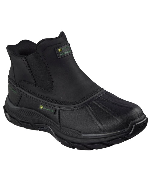 SKECHERS(スケッチャーズ)の「ジョンディア:スケッチャーズ スリップインズ リスペクテッド - ラングドン(ブーツ・メンズ・ブラック/カーキブラウン・25cm/26cm/27cm)」の2枚目の写真